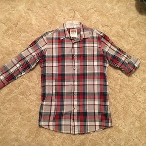 Wrangler Plaid Button Down Size S
